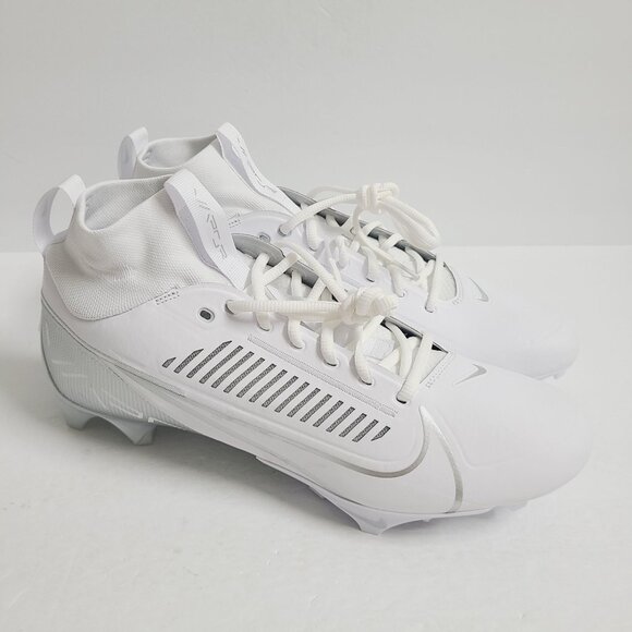 NEW Nike Vapor Edge Pro 360 2 Football Cleats DA5456-102 Size 13 White Silver #2 main image 8